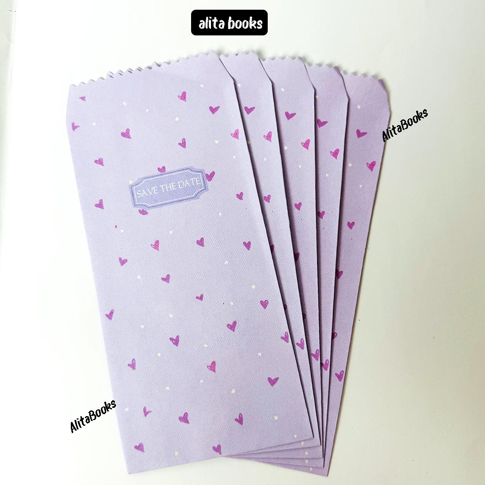 Pack of 5 Purple - Envelopes