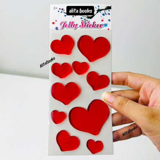 3D Heart Stickers