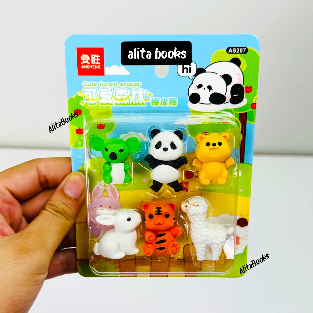 Pack of Animal Erasers