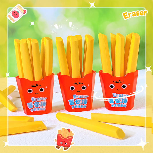 Large Fries Erasers