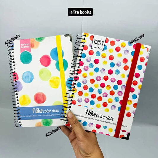 Large Polka Dots Spiral - diary