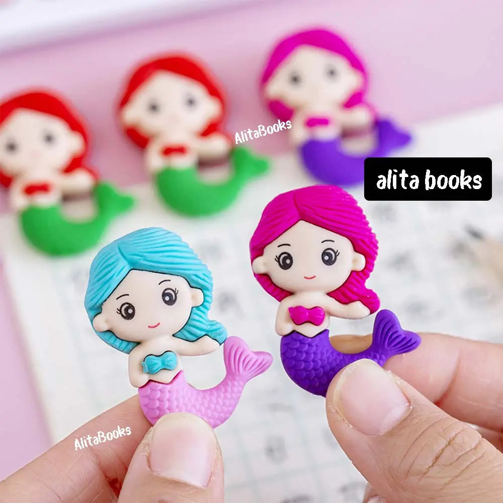 Pack of 3 Mermaid - Erasers