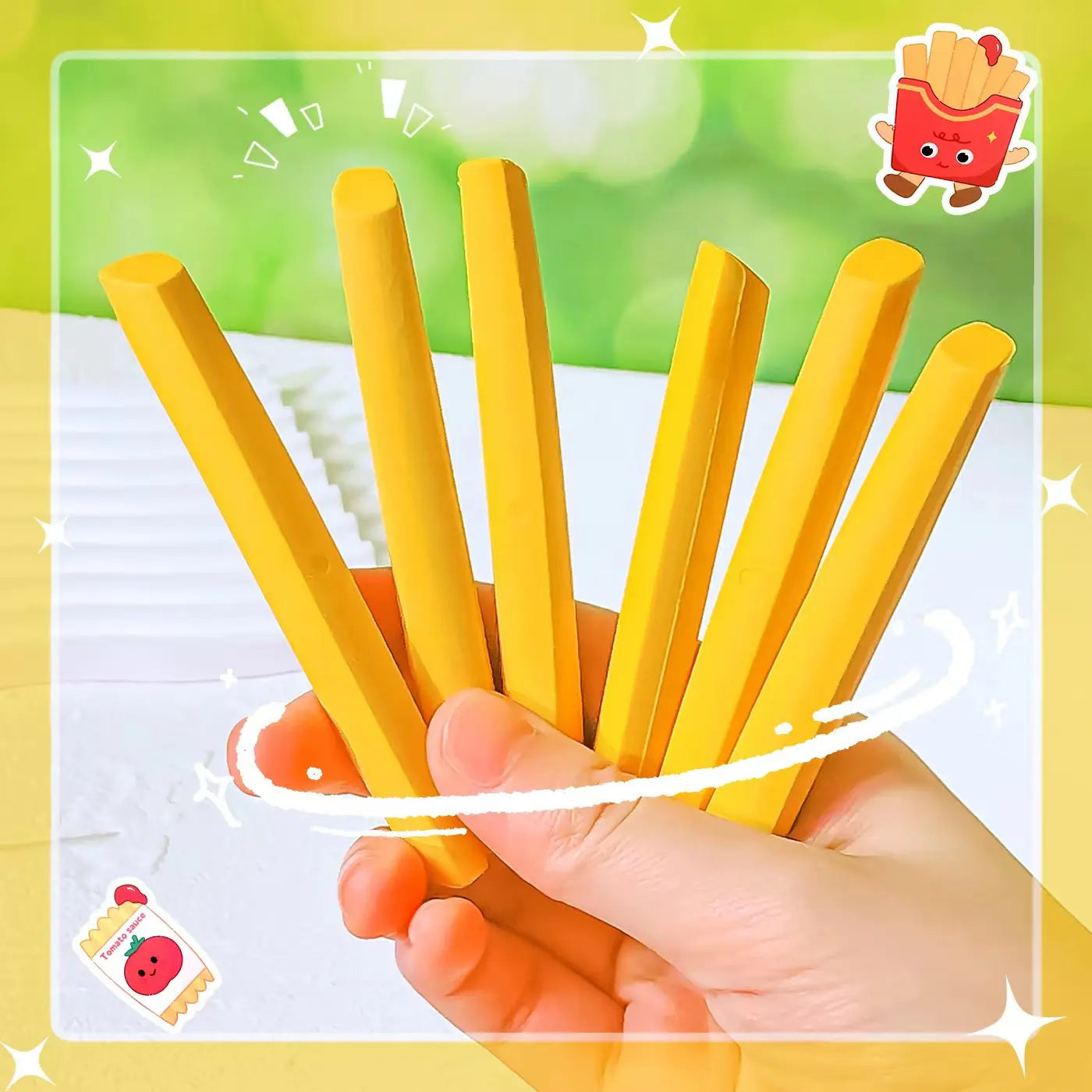 Large Fries Erasers