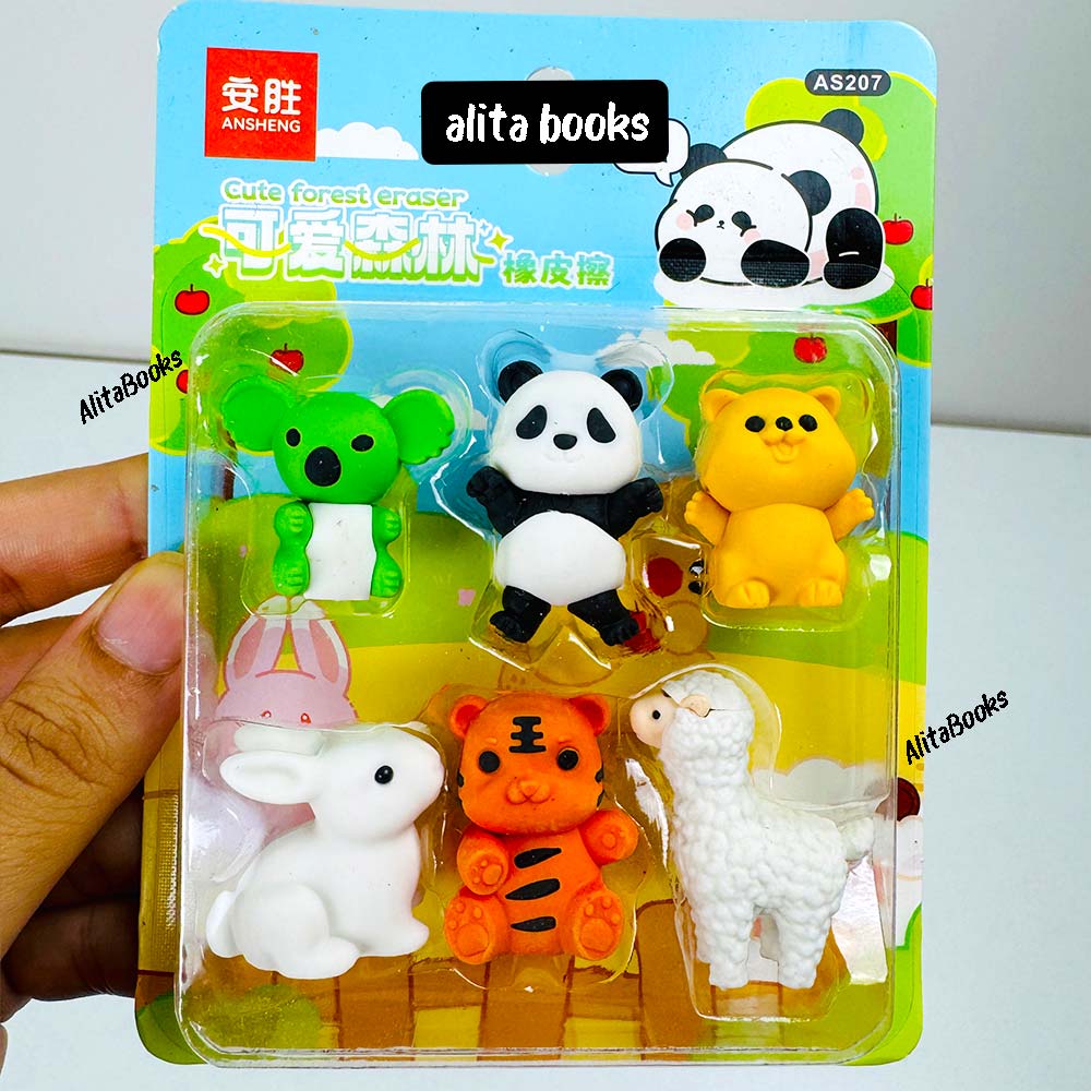 Pack of Animal Erasers