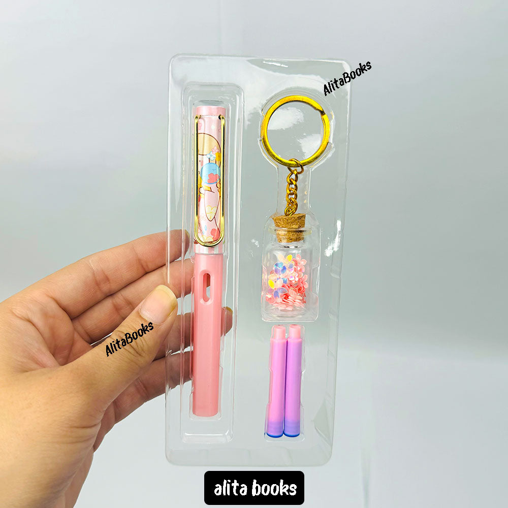 Ink Pen Set with Keyring - Pen