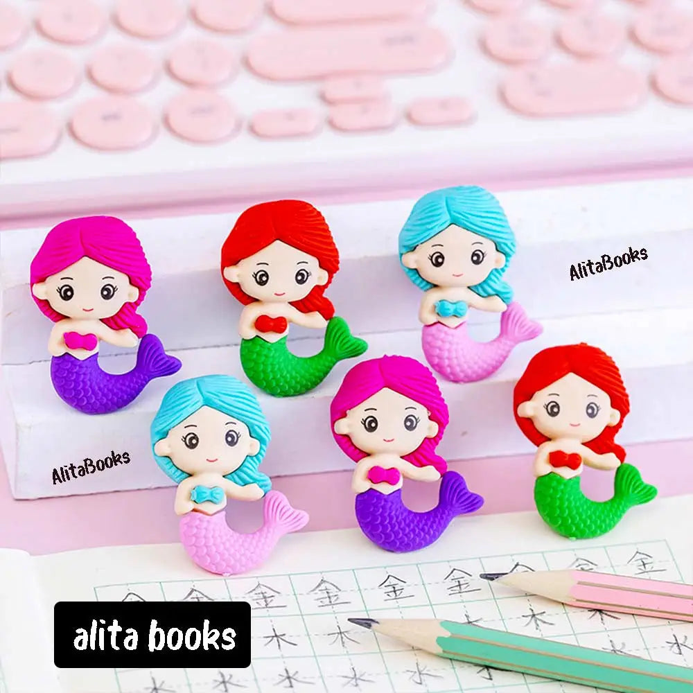 Pack of 3 Mermaid - Erasers