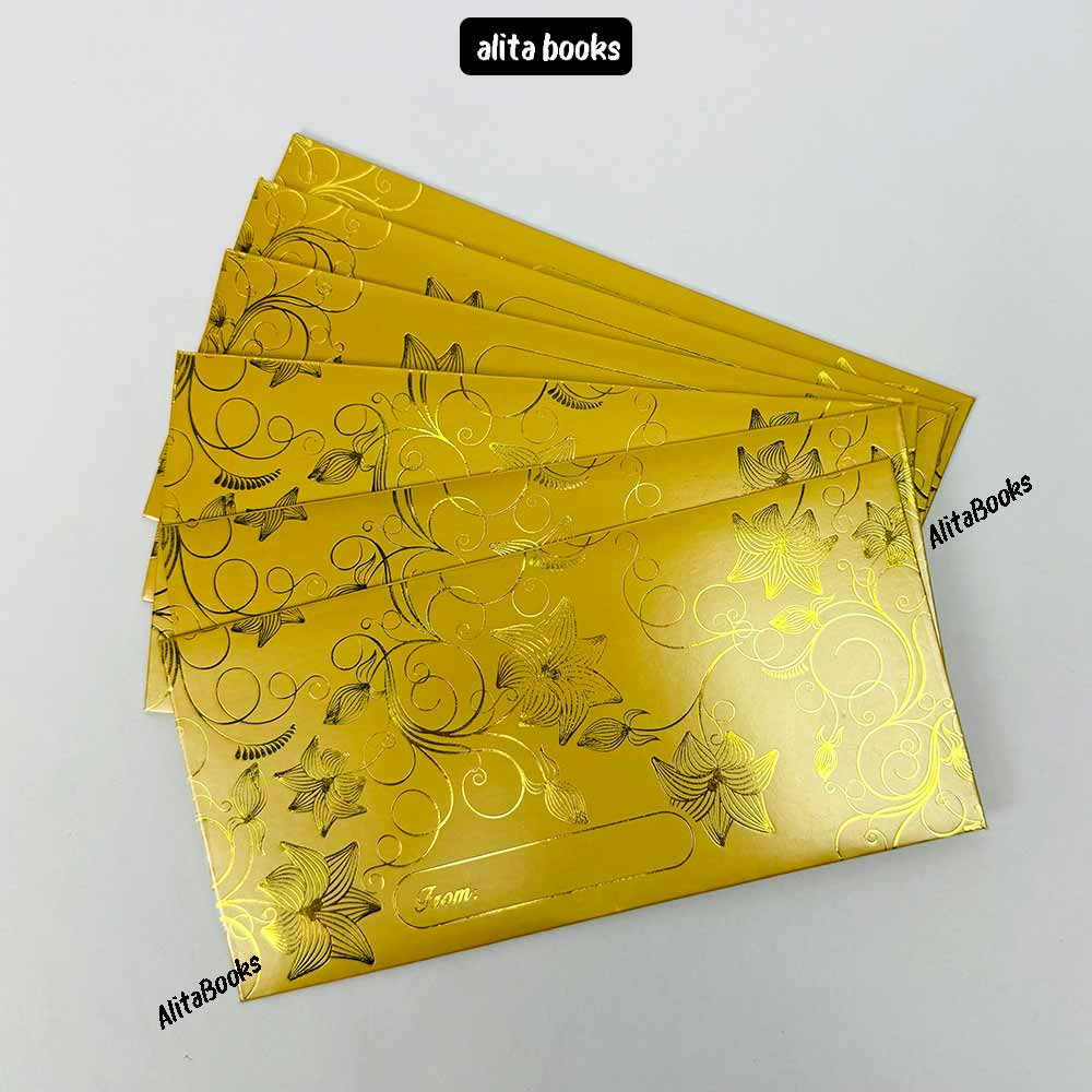 Pack of 6 - Gold Envelopes