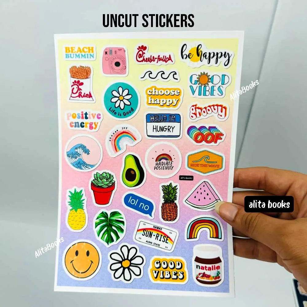 Pack of 4 Uncut - Stickers