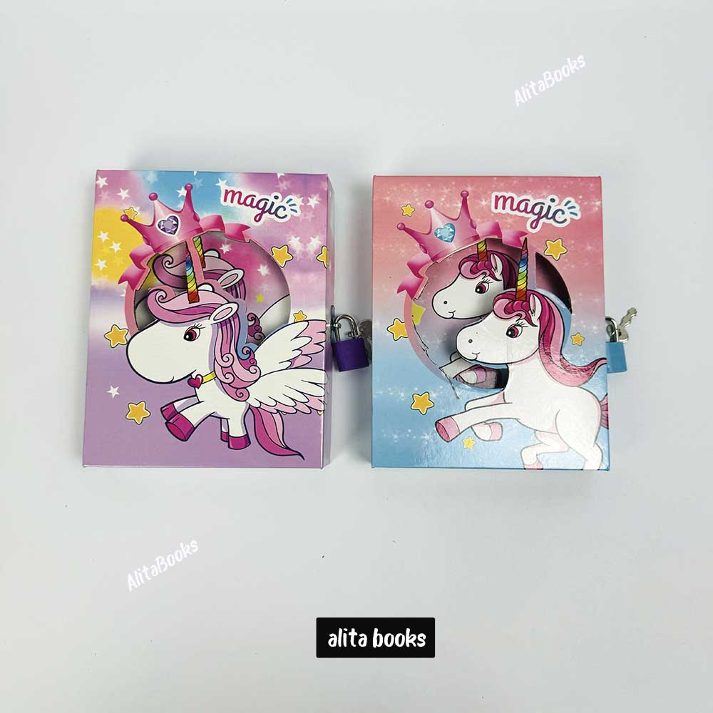 Unicorn Small Lock - Diary