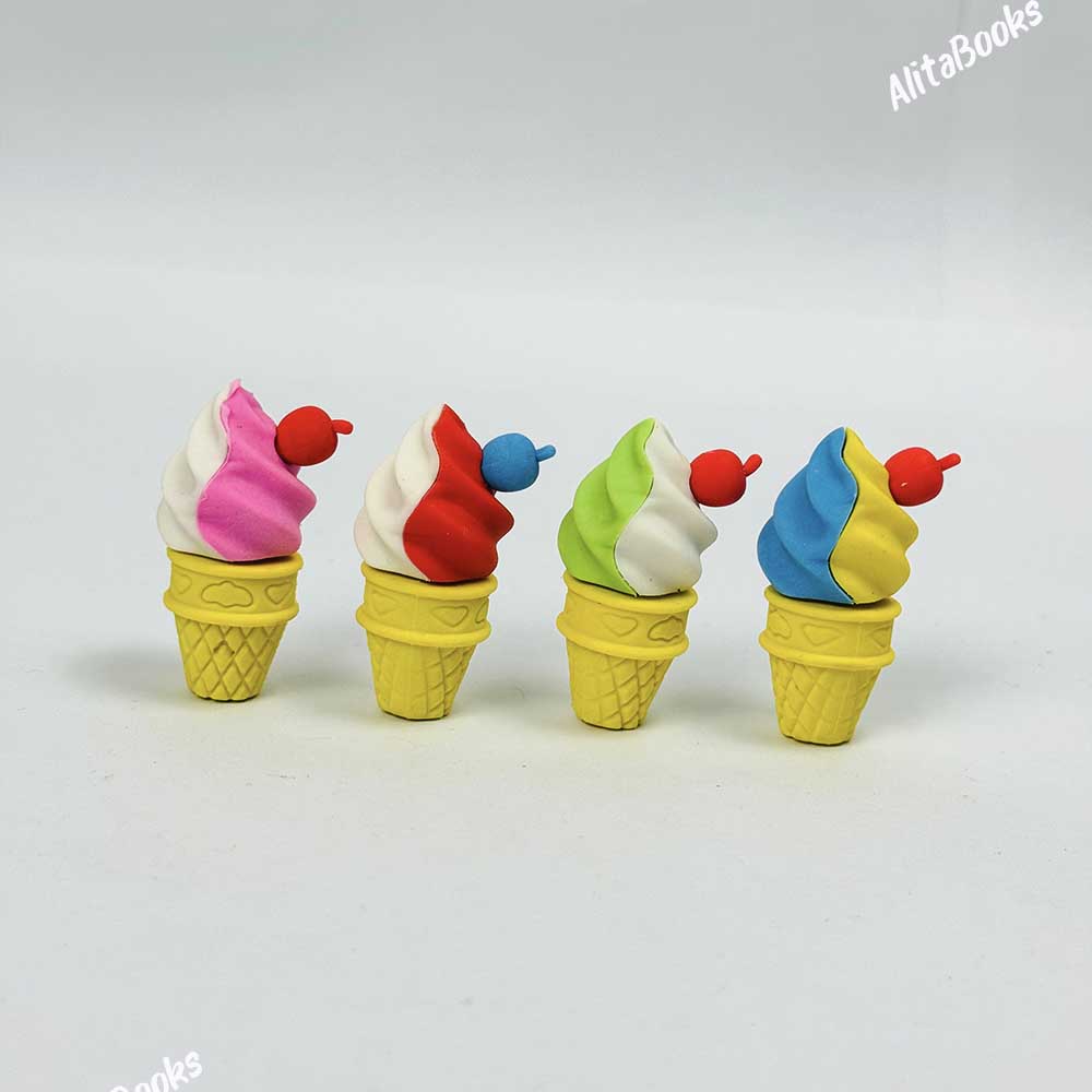 Pack of 4 Ice Cream - Erasers