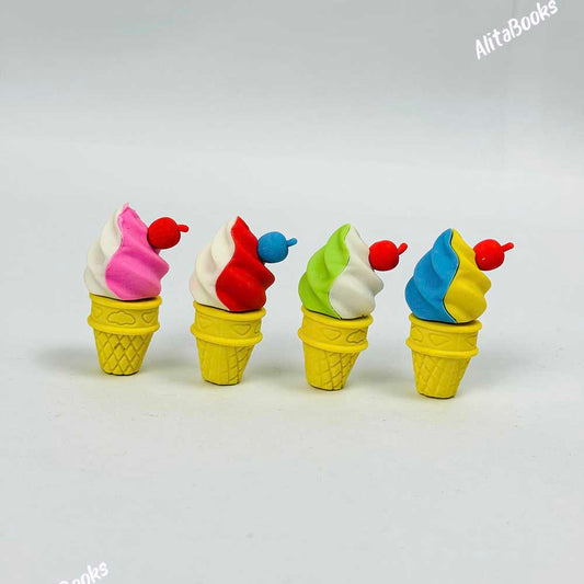 Pack of 4 Ice Cream - Erasers